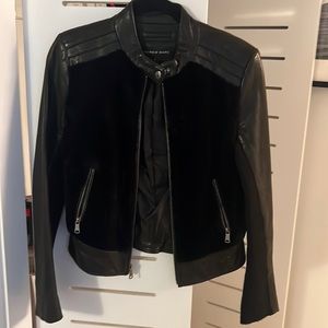 Andrew Marc Leather and Fur jacket